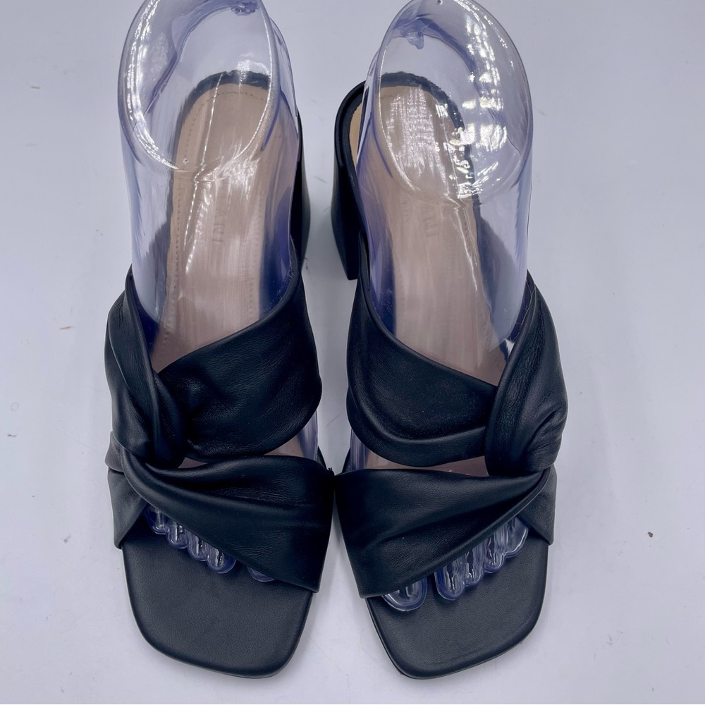 NEW‎ Everlane Black Leather Day Twist Heel in Size 7.5 - Picture 5 of 14